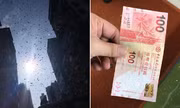 Cơn "mưa tiền" gây náo loạn đường phố Hong Kong