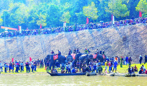 Lễ hội đua voi của người dân