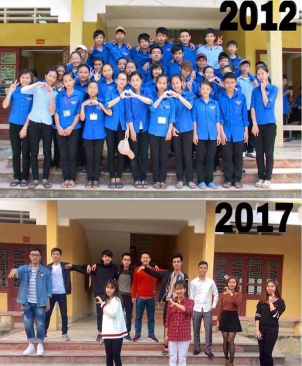 Sau 5 năm, nhiều thành viên trong lớp đã học được 