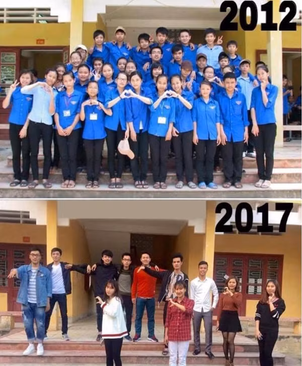 Sau 5 năm, nhiều thành viên trong lớp đã học được 