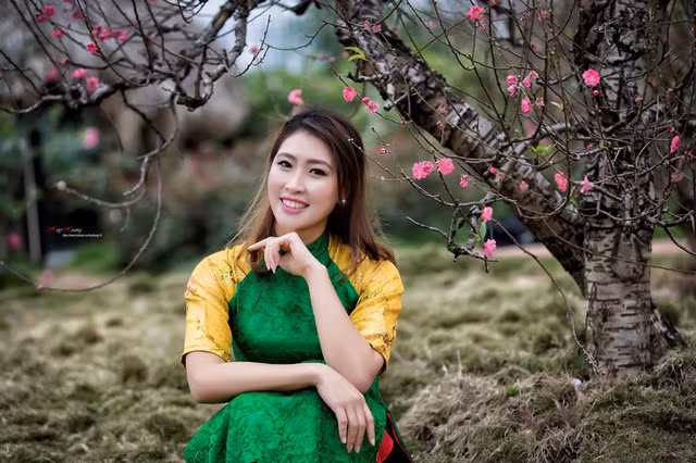 Hot girl Linh Napie khoe vẻ mặn mà trong tà áo bà ba cách điệu ảnh 3