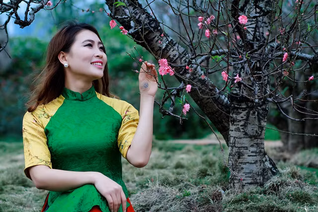 Hot girl Linh Napie khoe vẻ mặn mà trong tà áo bà ba cách điệu ảnh 2