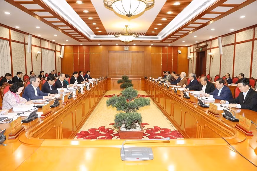 Tổng Bí thư, Chủ tịch nước Nguyễn Phú Trọng chủ trì họp Bộ Chính trị