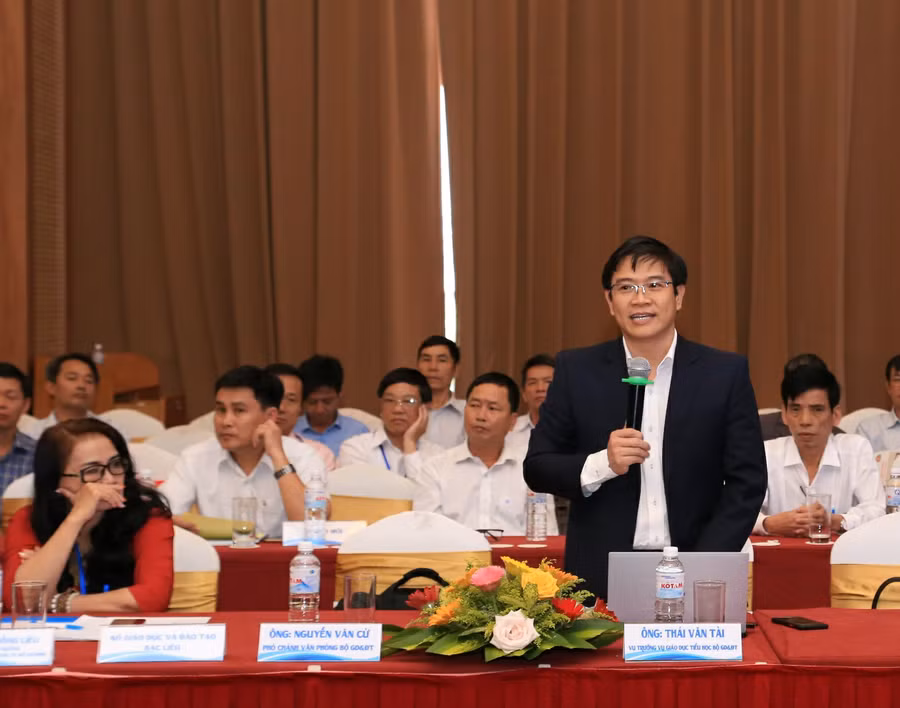 TS Thái Văn Tài-Vụ trưởng Vụ Giáo dục tiểu học (Bộ GD&amp;ĐT).