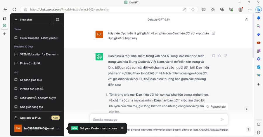 Công nghệ AI hỗ trợ cô Hà rất nhiều trong quá trình học tập nâng cao chuyên môn, nghiệp vụ.