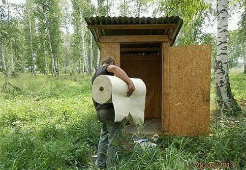 Không còn nỗi lo hết giấy vệ sinh. Không còn nỗi lo hết giấy vệ sinh.