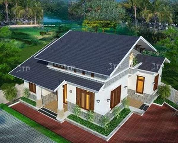 ve dep gay sot cua cac mau nha cap 4 gia re kieu moi co 4 phong ngu - 1