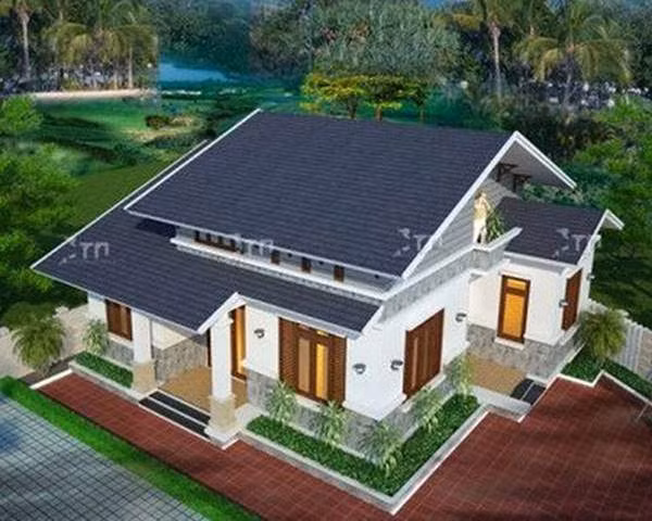 ve dep gay sot cua cac mau nha cap 4 gia re kieu moi co 4 phong ngu - 1