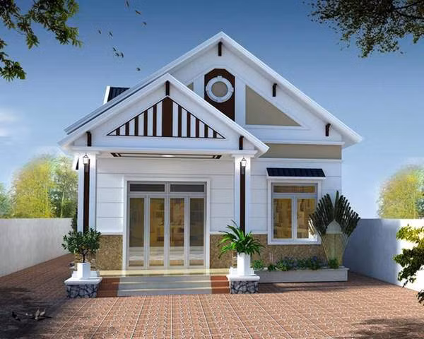 ve dep gay sot cua cac mau nha cap 4 gia re kieu moi co 4 phong ngu - 3