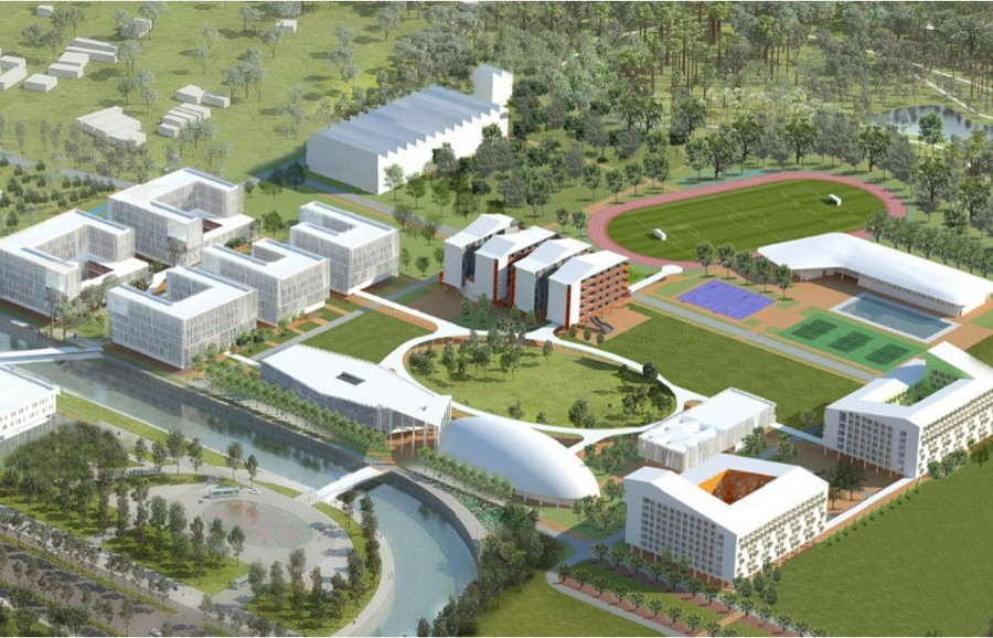 Phối cảnh toàn bộ Dự án Trường ĐH Việt Đức khi hoàn thành Phối cảnh toàn bộ Dự án Trường ĐH Việt Đức khi hoàn thành