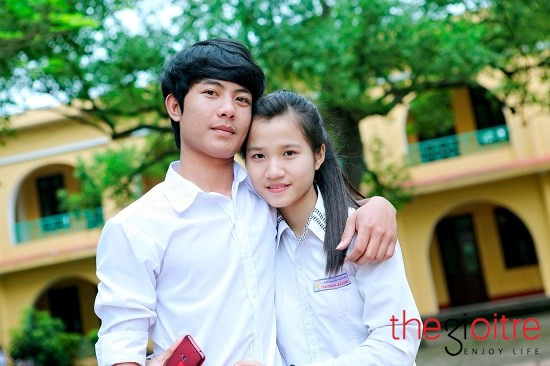 Thu Hà và Văn Tài được xem là cặp “trai tài gái sắc” khi còn ngồi dưới mái trường phổ thông.