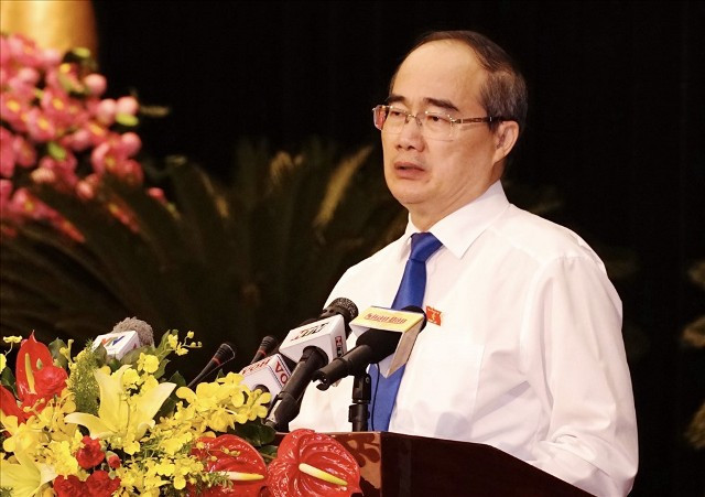 Bí thư Thành ủy TPHCM- đồng chí Nguyễn Thiện Nhân phát biểu tại kỳ họp thứ 12 của HĐND TPHCM Bí thư Thành ủy TPHCM- đồng chí Nguyễn Thiện Nhân phát biểu tại kỳ họp thứ 12 của HĐND TPHCM