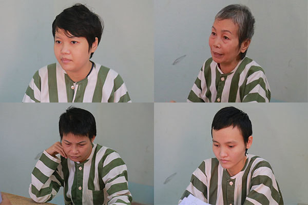 4 bị can vụ giấu thi thể trong khối bê tông ở Bình Dương. Ảnh: VTC News.