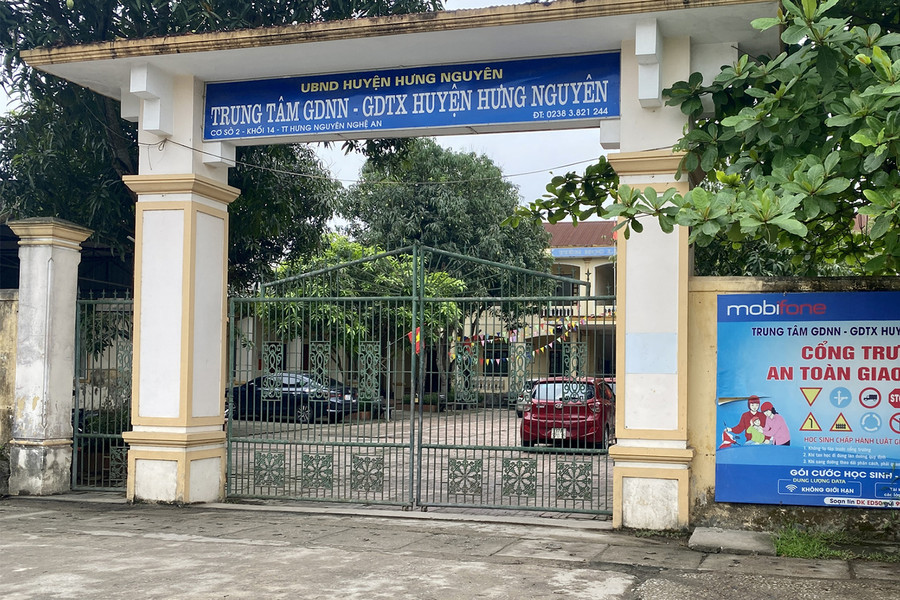 TT GDTX huyện Hưng Nguyên. Ảnh: DH. TT GDTX huyện Hưng Nguyên. Ảnh: DH.