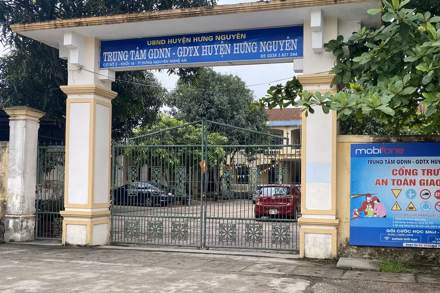 TT GDTX huyện Hưng Nguyên. Ảnh: DH.