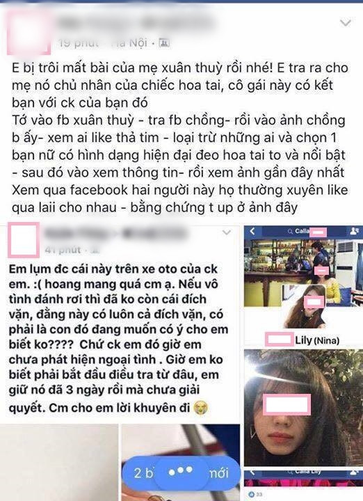 Phát hiện chồng ngoại tình nhờ chiếc hoa tai.