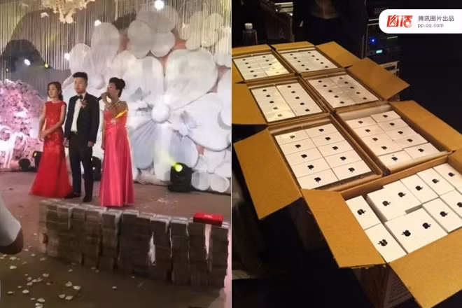 Những đám cưới lóa mắt vì... vàng ảnh 7