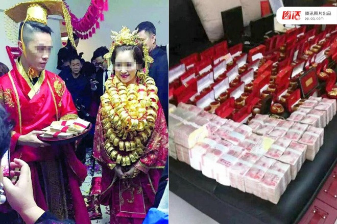 Những đám cưới lóa mắt vì... vàng ảnh 6 Những đám cưới lóa mắt vì... vàng ảnh 6