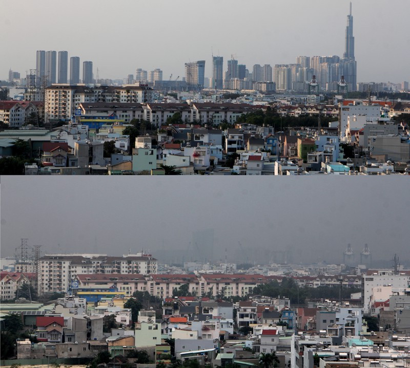 Bầu trời TP.HCM chuyển màu trắng đục, cảnh báo nguy cơ ô nhiễm nặng ảnh 1