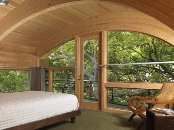 Ngôi nhà lơ lửng giữa rừng cây có view nhìn ra hồ tuyệt đẹp ảnh 5 ngoi nha lo lung giua rung cay co view nhin ra ho tuyet dep - 6