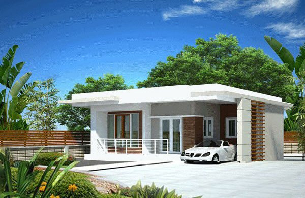 Những mẫu thiết kế nhà cấp 4 mái bằng 2-3 phòng ngủ, nhà đông người nên xây ảnh 5 nhung mau thiet ke nha cap 4 mai bang 2-3 phong ngu, nha dong nguoi nen xay - 6