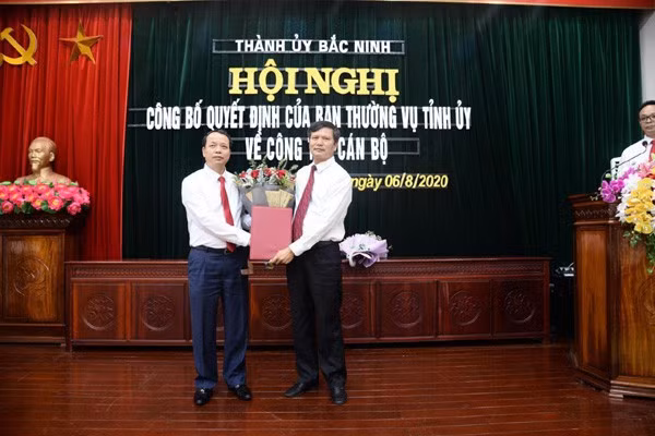 Ông Tạ Đăng Đoan làm Bí thư Thành ủy Bắc Ninh thay ông Nguyễn Nhân Chinh