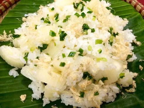 Xôi sắn mỡ hành thơm ngon cho sáng mùa thu se lạnh-6