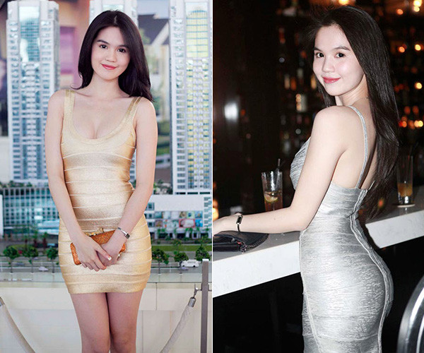 Ngọc Trinh là mỹ nhân đặc biệt nghiện váy băng quấn trong những năm đầu nổi tiếng. Cô sở hữu bộ sưu tập cả chục chiếc Hervé Leger đủ màu. Ngọc Trinh là mỹ nhân đặc biệt nghiện váy băng quấn trong những năm đầu nổi tiếng. Cô sở hữu bộ sưu tập cả chục chiếc Hervé Leger đủ màu.