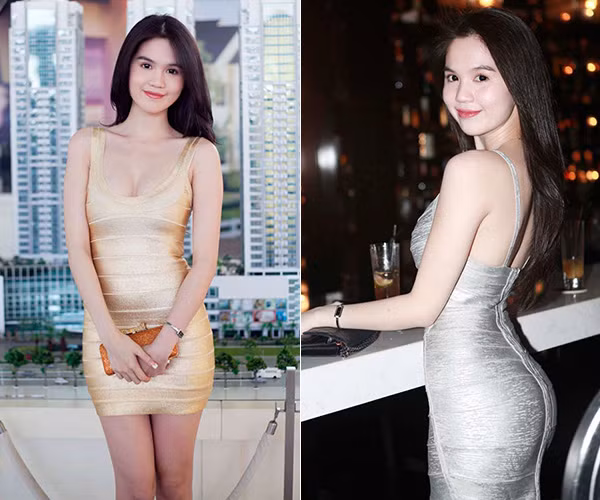 Ngọc Trinh là mỹ nhân đặc biệt nghiện váy băng quấn trong những năm đầu nổi tiếng. Cô sở hữu bộ sưu tập cả chục chiếc Hervé Leger đủ màu. Ngọc Trinh là mỹ nhân đặc biệt nghiện váy băng quấn trong những năm đầu nổi tiếng. Cô sở hữu bộ sưu tập cả chục chiếc Hervé Leger đủ màu.