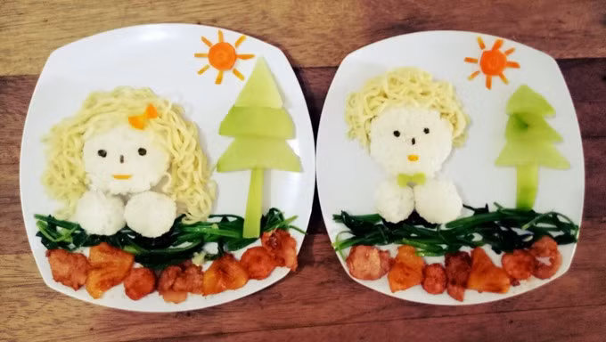 Học cách bày trí món ăn 