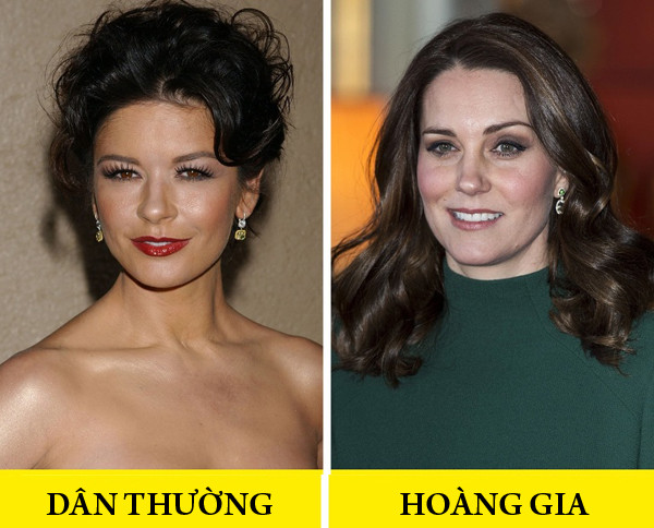 Không dùng son đậm màu Phần lớn các thành viên hoàng gia đều sử dụng son môi tone màu nude hoặc hồng. Màu son đỏ hay berry đậm gần như là "cấm kỵ". Ngoài việc mang đến vẻ đẹp thanh lịch, tự nhiên, sắc son nhạt còn giúp những người phụ nữ hoàng gia tránh được tình trạng son dính vào răng. Không dùng son đậm màu Phần lớn các thành viên hoàng gia đều sử dụng son môi tone màu nude