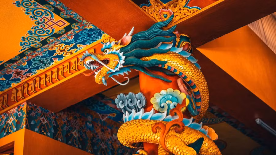 Con rồng được coi là một trong những cung hoàng đạo may mắn nhất, tượng trưng cho quyền lực, thành công và khôn ngoan. (Ảnh: ITN).