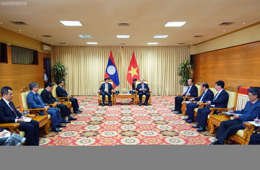 Thủ tướng Nguyễn Xuân Phúc tiếp Thủ tướng Lào ảnh 1 Thủ tướng Nguyễn Xuân Phúc tiếp Thủ tướng Lào ảnh 1