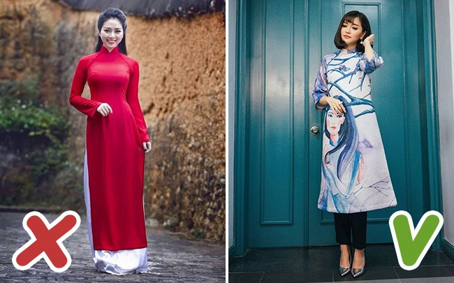 5 lỗi mặc áo dài mà chị em cần tránh để không bị mất điểm thanh lịch trong ngày Tết - Ảnh 2. 5 lỗi mặc áo dài mà chị em cần tránh để không bị mất điểm thanh lịch trong ngày Tết - Ảnh 2.