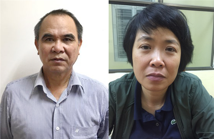 Hai bị can: Cao Duy Hải (trái) và Phạm Thị Phương Anh (phải)(Ảnh: bocongan.gov.vn) Hai bị can: Cao Duy Hải (trái) và Phạm Thị Phương Anh (phải)(Ảnh: bocongan.gov.vn)