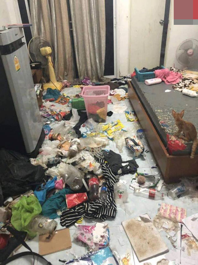 Gái xinh "bùng" tiền nhà, để lại căn phòng như bãi rác gây phẫn nộ hình ảnh 2 gai xinh "bung" tien nha, de lai can phong nhu bai rac gay phan no hinh anh 2