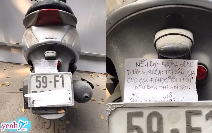 Rớt nước mắt mẩu giấy nhỏ của người cha dán trên chiếc xe máy phủi bụi, cả cuộc đời chỉ sống để che chở cho con