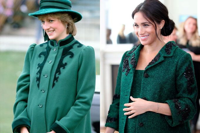 Công nương Meghan Markle nhiều lần mặc giống mẹ chồng