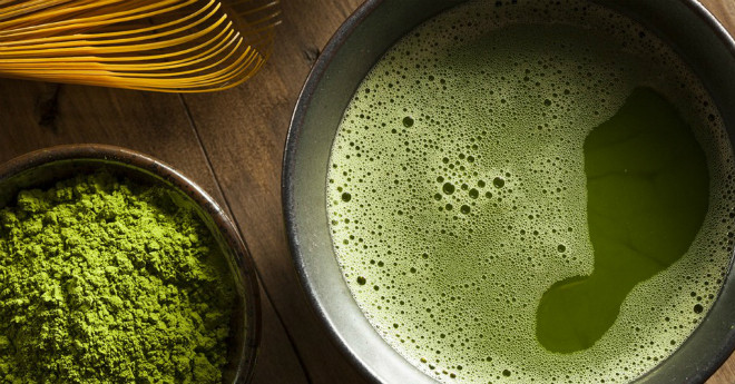 Bột trà xanh với nhiều công dụng, được tận dụng làm nhiều món ăn ở Nhật. Bột trà xanh với nhiều công dụng, được tận dụng làm nhiều món ăn ở Nhật.