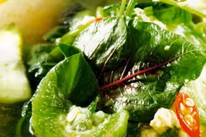 canh rau tập tàng