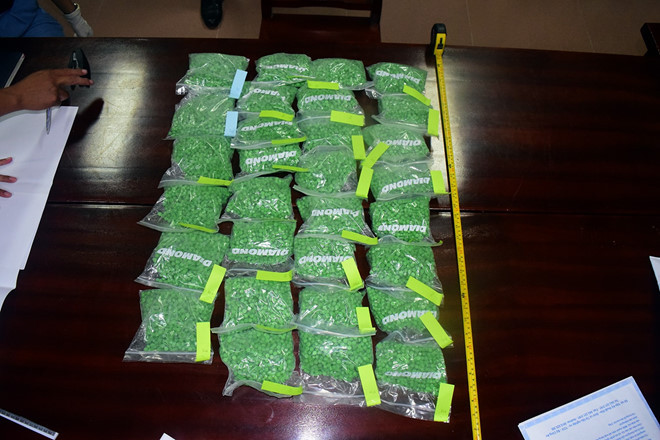 Bắt giữ vụ vận chuyển 30.000 viên ma túy trên tàu hỏa - ảnh 2