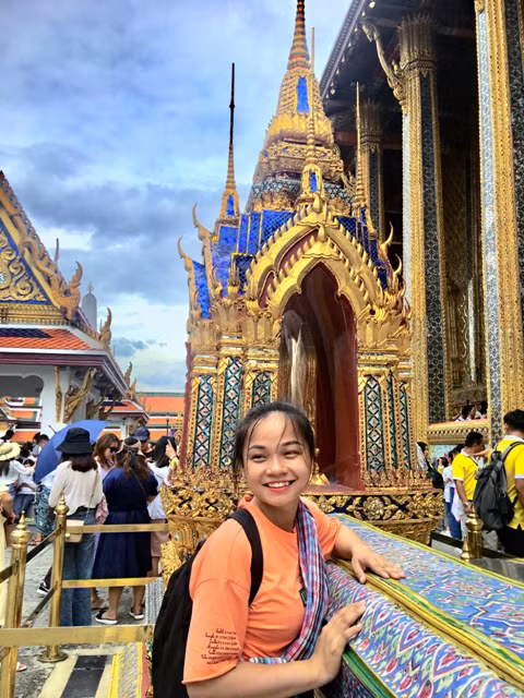 Nông Thị Kể trong chuyến đi Thái lan. Ảnh do NVCC