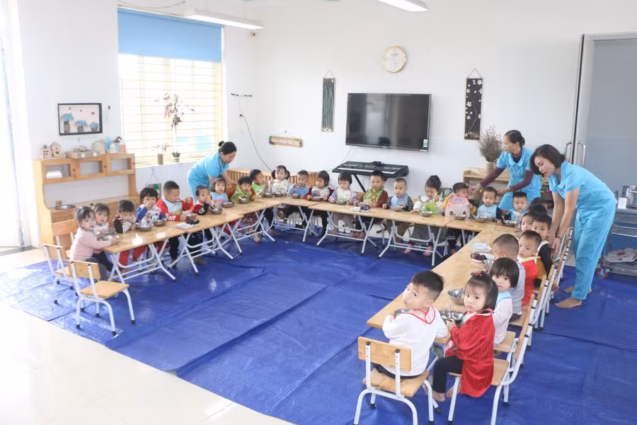 Đến nay, Trường Mầm non Thanh Mỹ đang có gần 500 trẻ đang theo học ở 16 lớp.