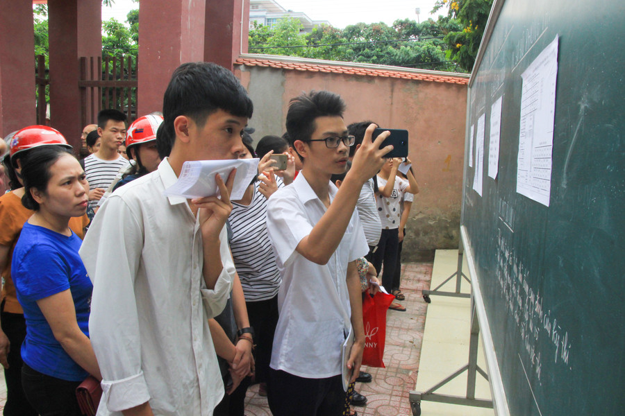 Xem chụp lại sơ đồ phòng thi