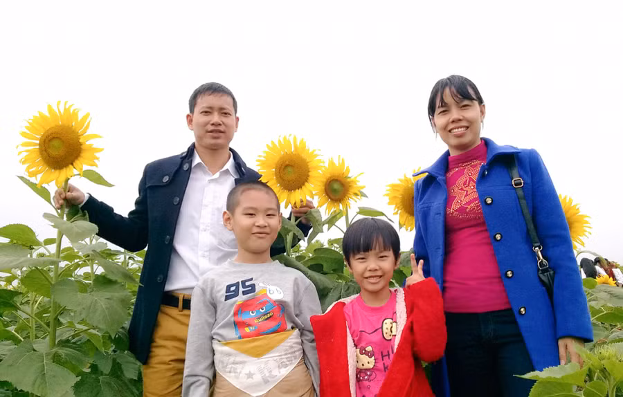 Gia đình thầy Đặng Quang Tám