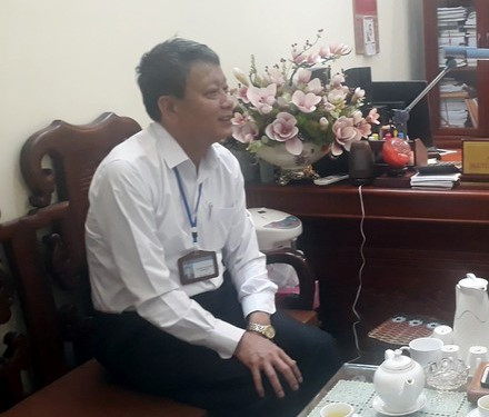 Ông Nguyễn Xuân Thủy, Giám đốc Sở Nội vụ làm việc với PV VOV.