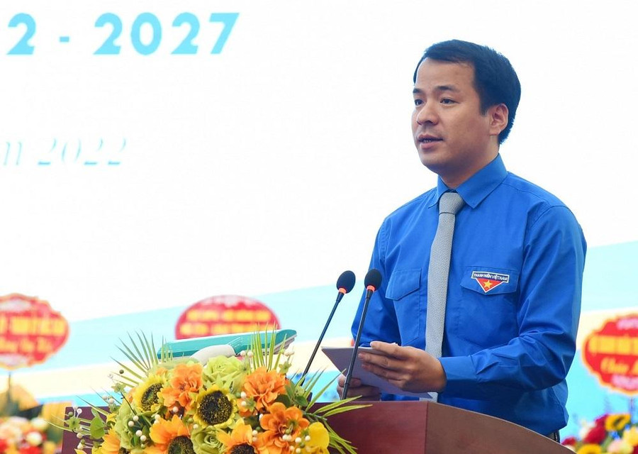 Đồng chí Ngô Văn Cương, Bí thư Ban Chấp hành Trung ương Đoàn, Chủ nhiệm Ủy ban Kiểm tra Trung ương Đoàn phát biểu. Đồng chí Ngô Văn Cương, Bí thư Ban Chấp hành Trung ương Đoàn, Chủ nhiệm Ủy ban Kiểm tra Trung ương Đoàn phát biểu.
