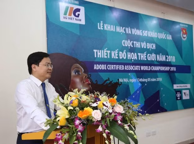 Ông Nguyễn Anh Tuấn – Bí Thư thường trực T.Ư Đoàn TNCSHCM phát biểu tại lễ khai mạc