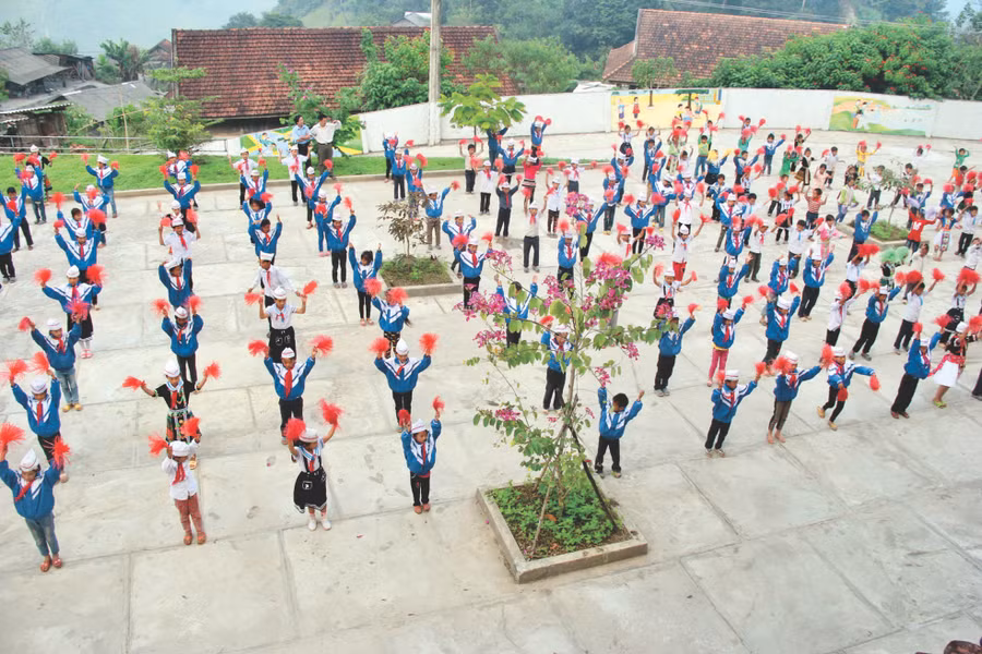 Xây dựng những trường học hạnh phúc. Ảnh: Sỹ Điền