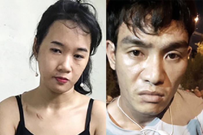 Như và Thương tại cơ quan điều tra Nữ tiếp viên quán karaoke xinh đẹp điều hành đường dây ma túy ở Đà Nẵng